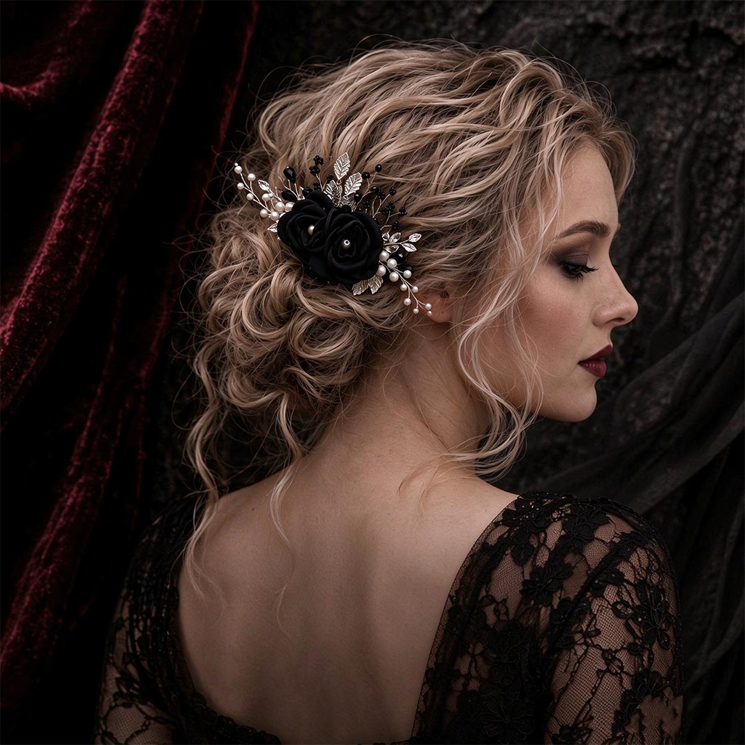 Floral Hair Comb Bridal Headpiece