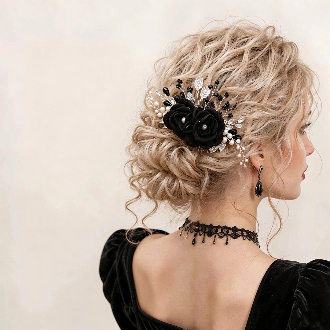 Floral Hair Comb Bridal Headpiece