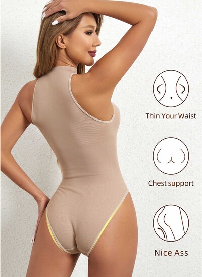 Open Crtoch Hooks Seamless Chinlon Shapewear