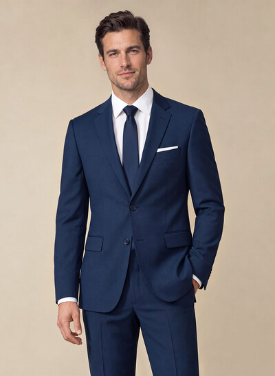 Classic Notch Lapel Single Breasted Suit Jackets