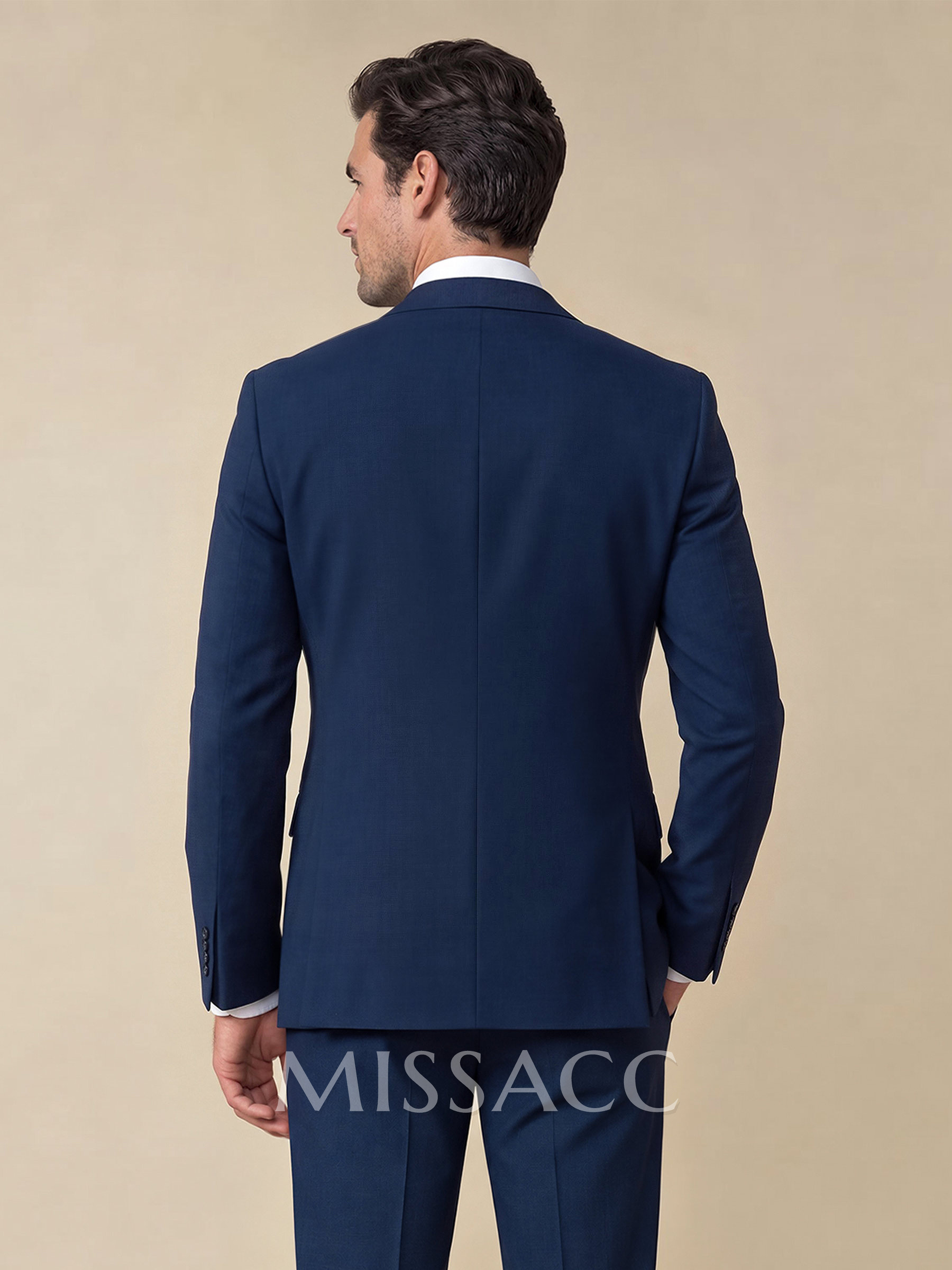 Classic Notch Lapel Single Breasted Suit Jackets