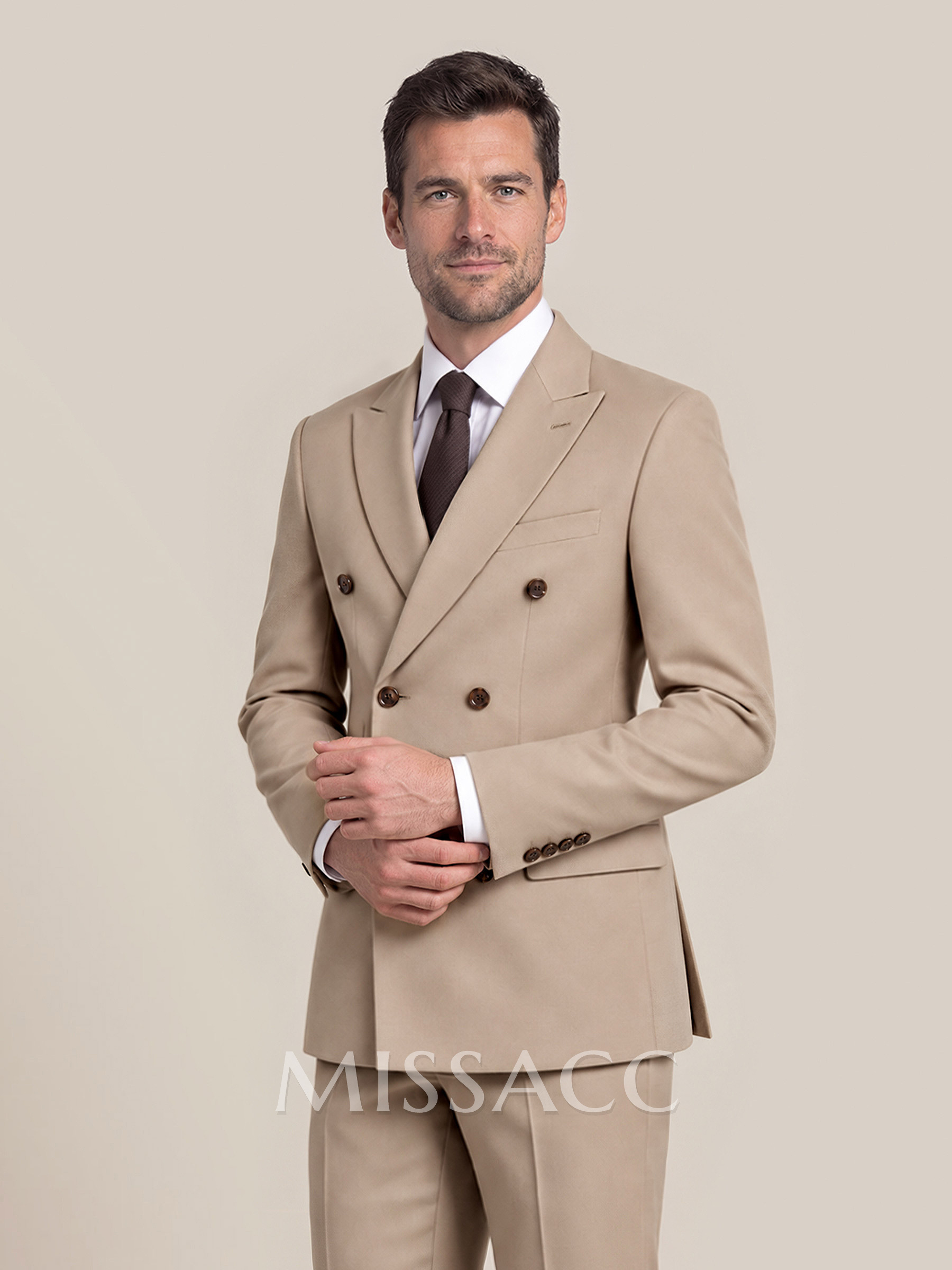 Retro Notch Lapel Double Breasted Suit Jackets