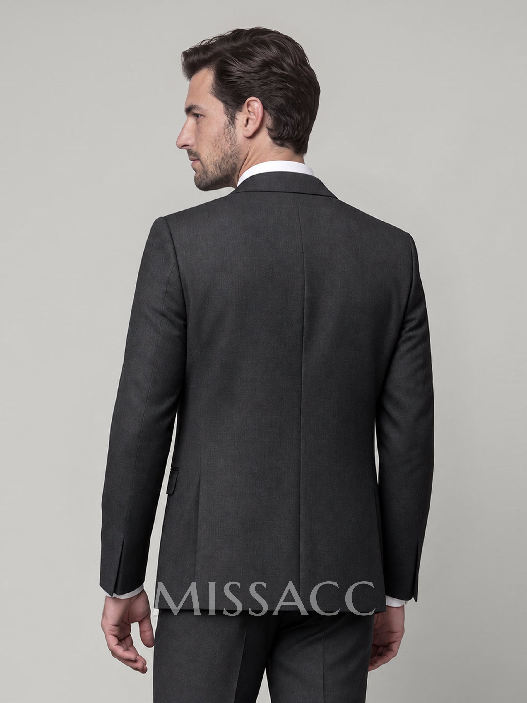 Classic Notch Lapel Single Breasted Suit Jackets