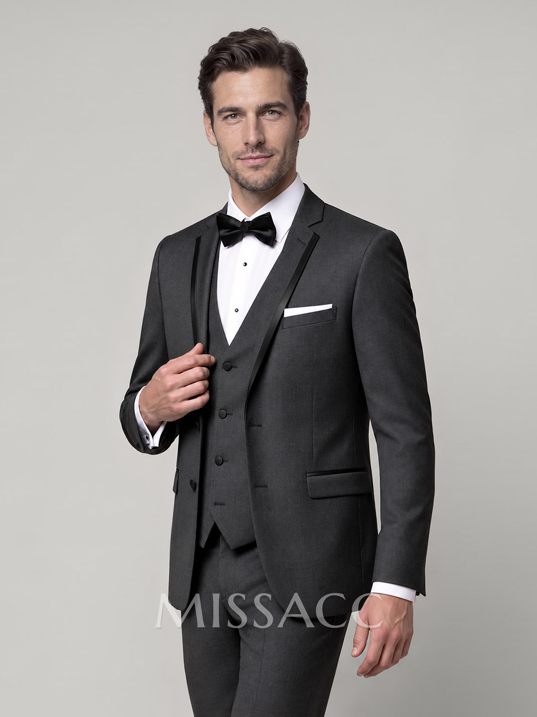 Classic Notch Lapel Single Breasted Suit Jackets