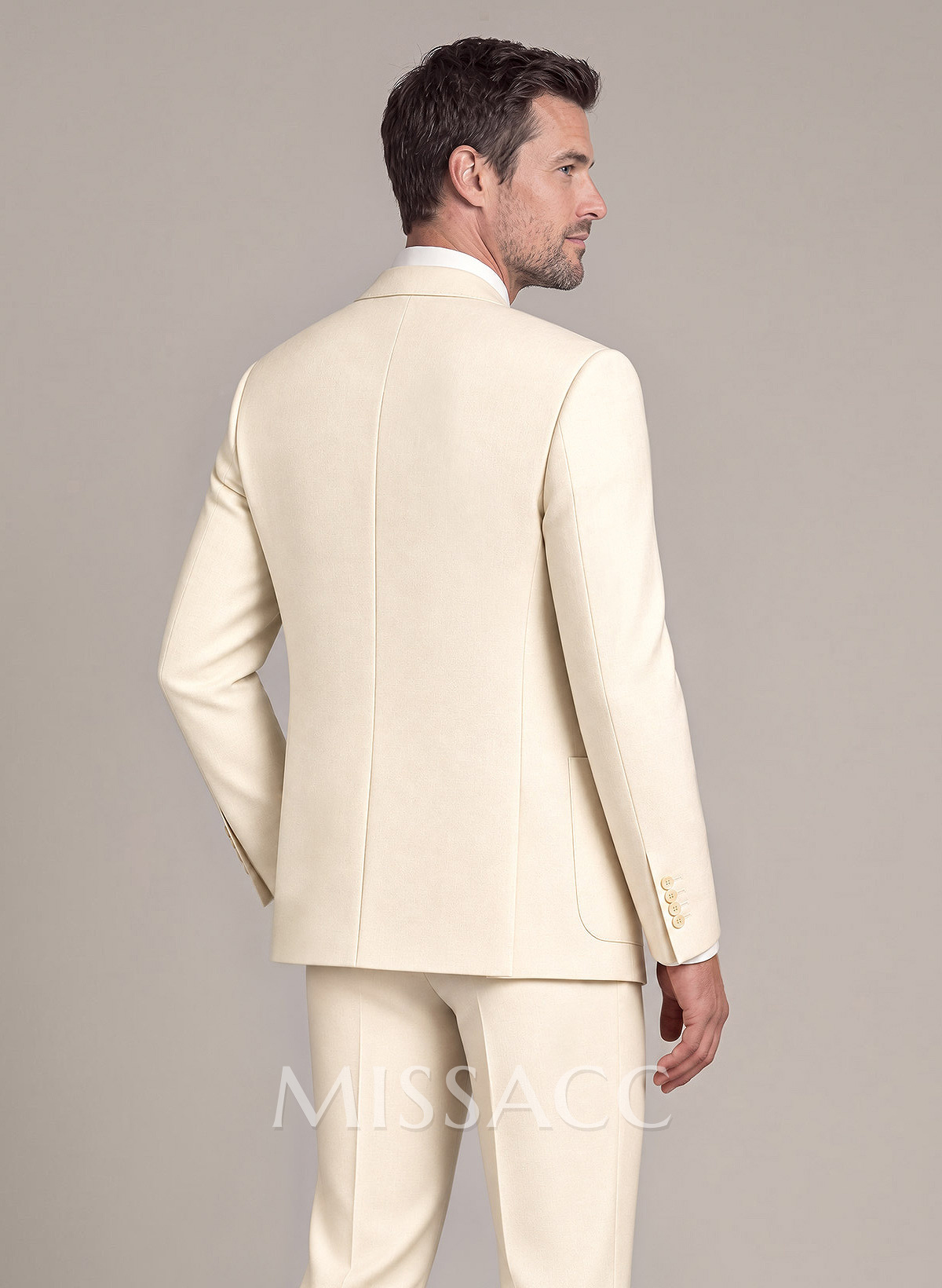 Classic Notch Lapel Single Breasted Suit Jackets
