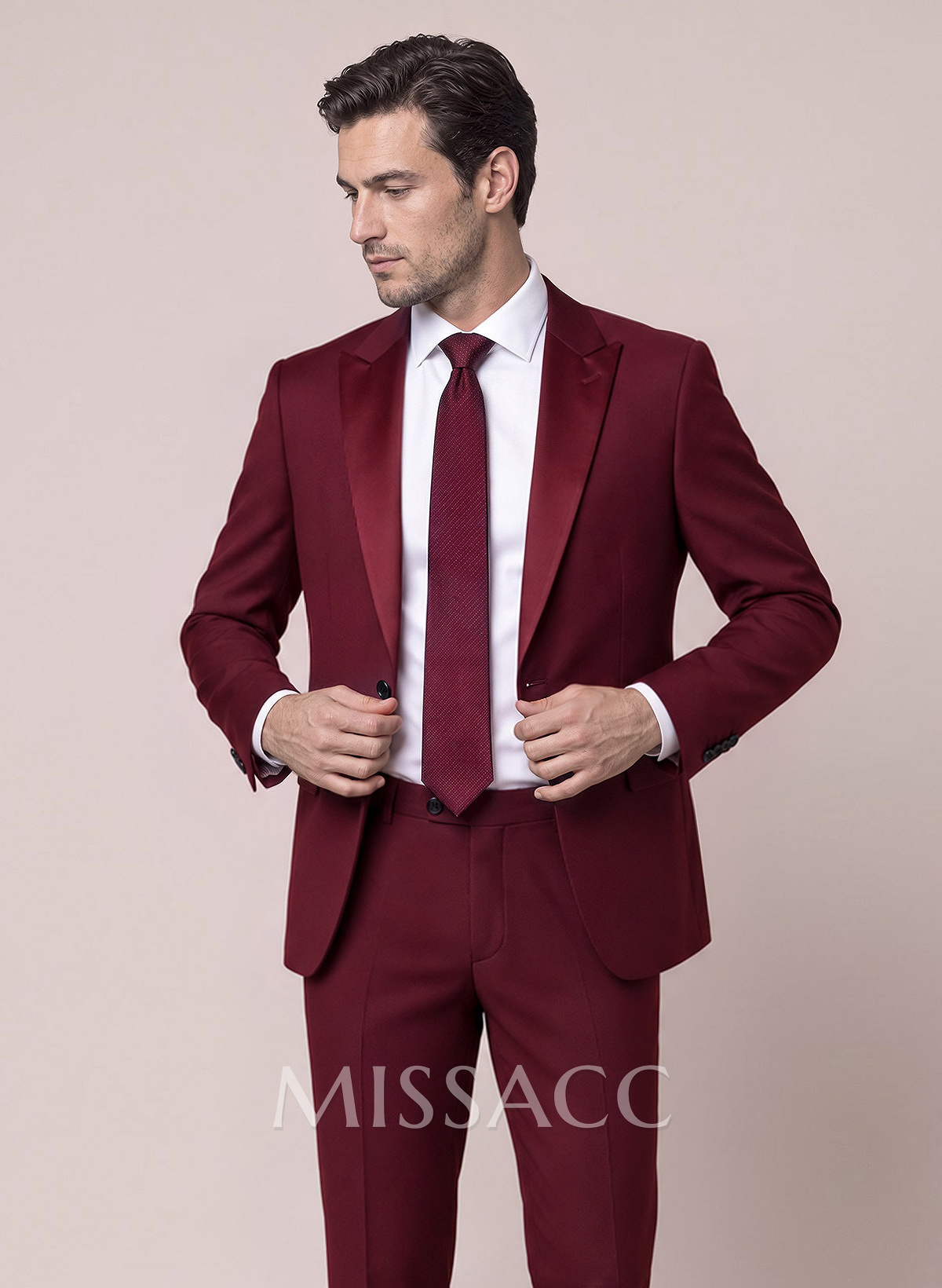 Classic Sharp Collar Single Breasted Suit Jackets