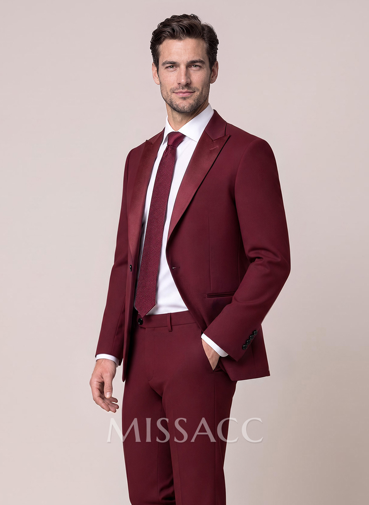 Classic Sharp Collar Single Breasted Suit Jackets