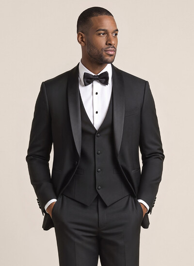Classic Shawl Collar Single Breasted Suit Jackets