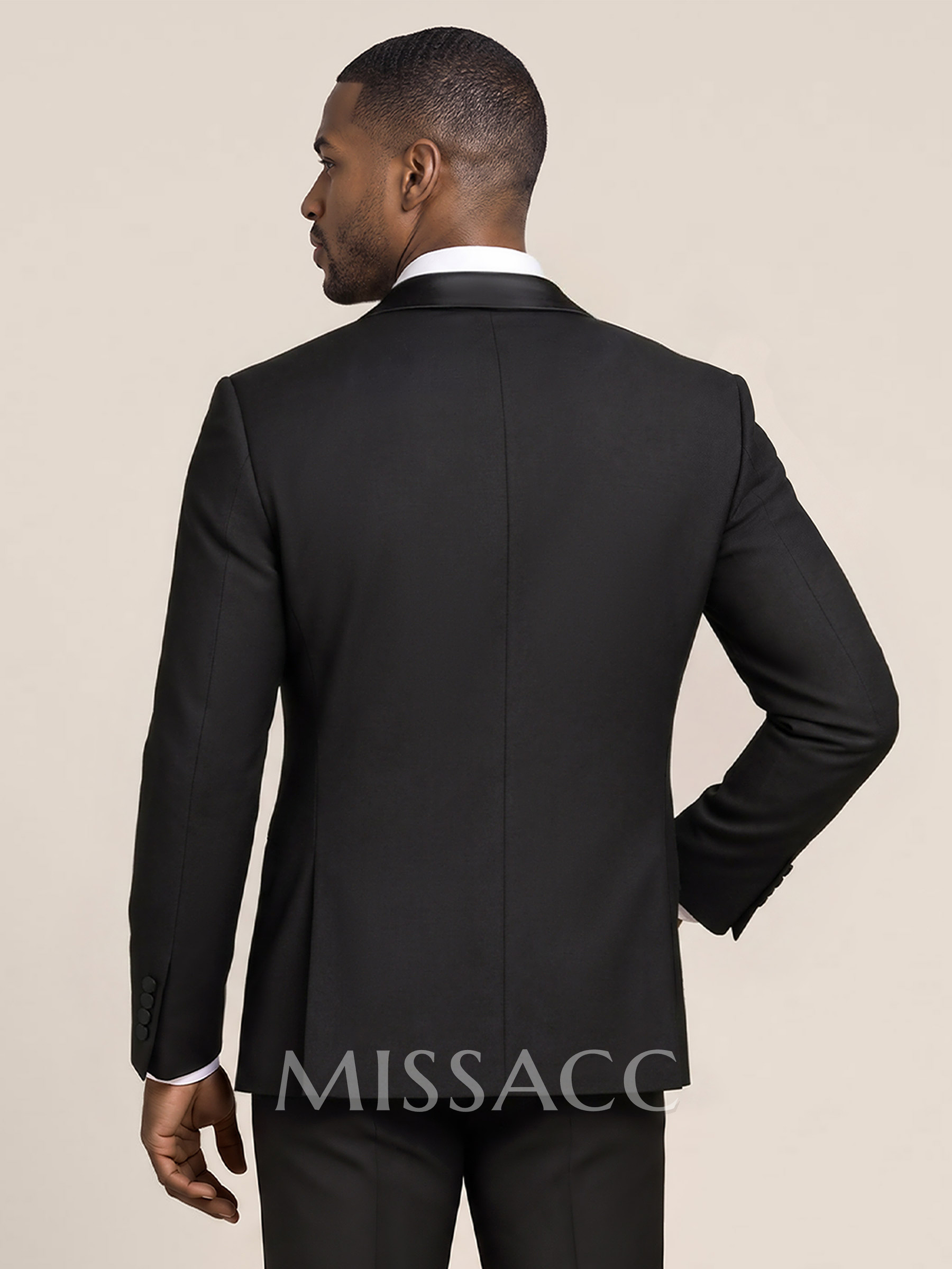 Classic Shawl Collar Single Breasted Suit Jackets
