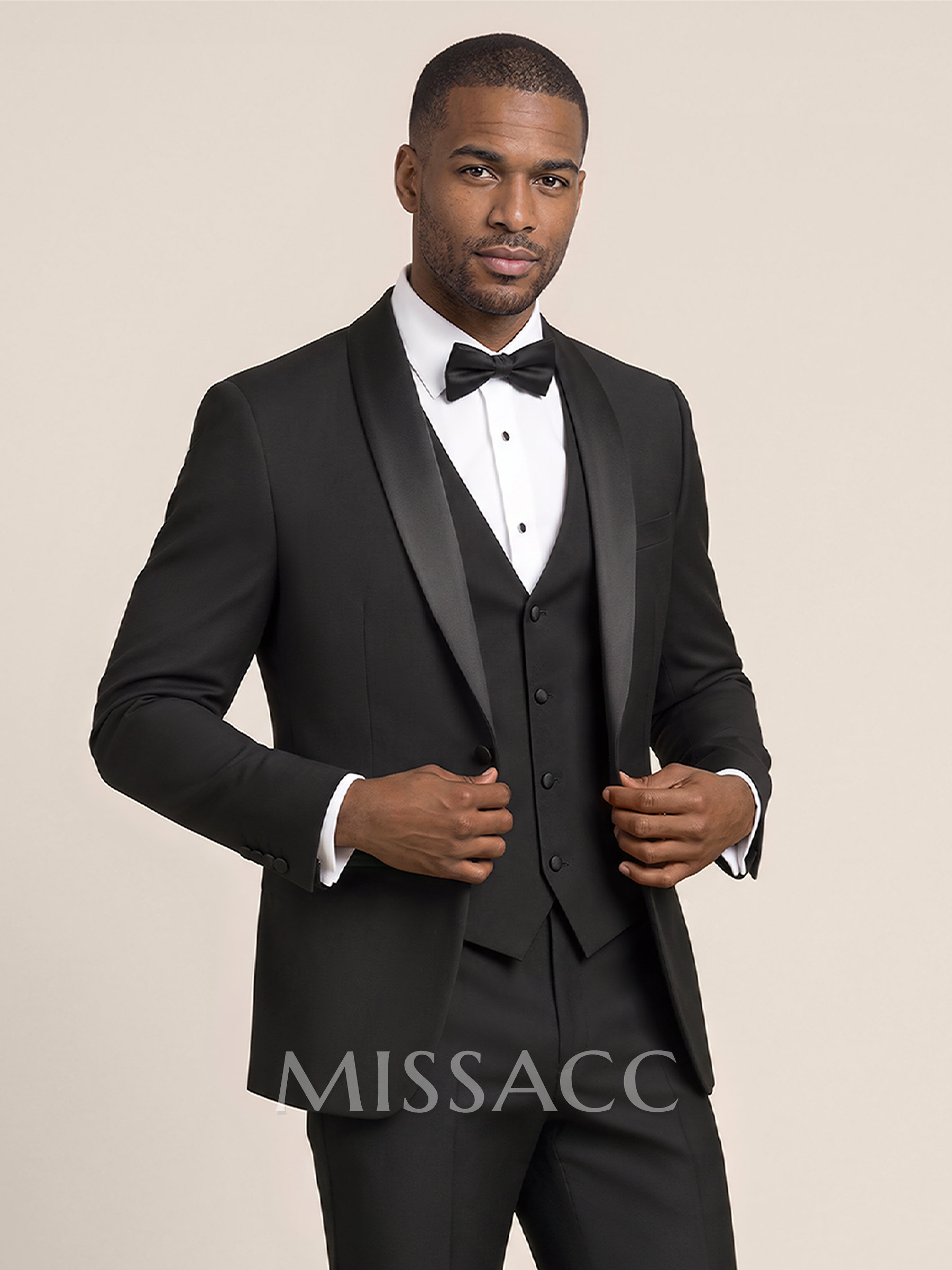 Classic Shawl Collar Single Breasted Suit Jackets