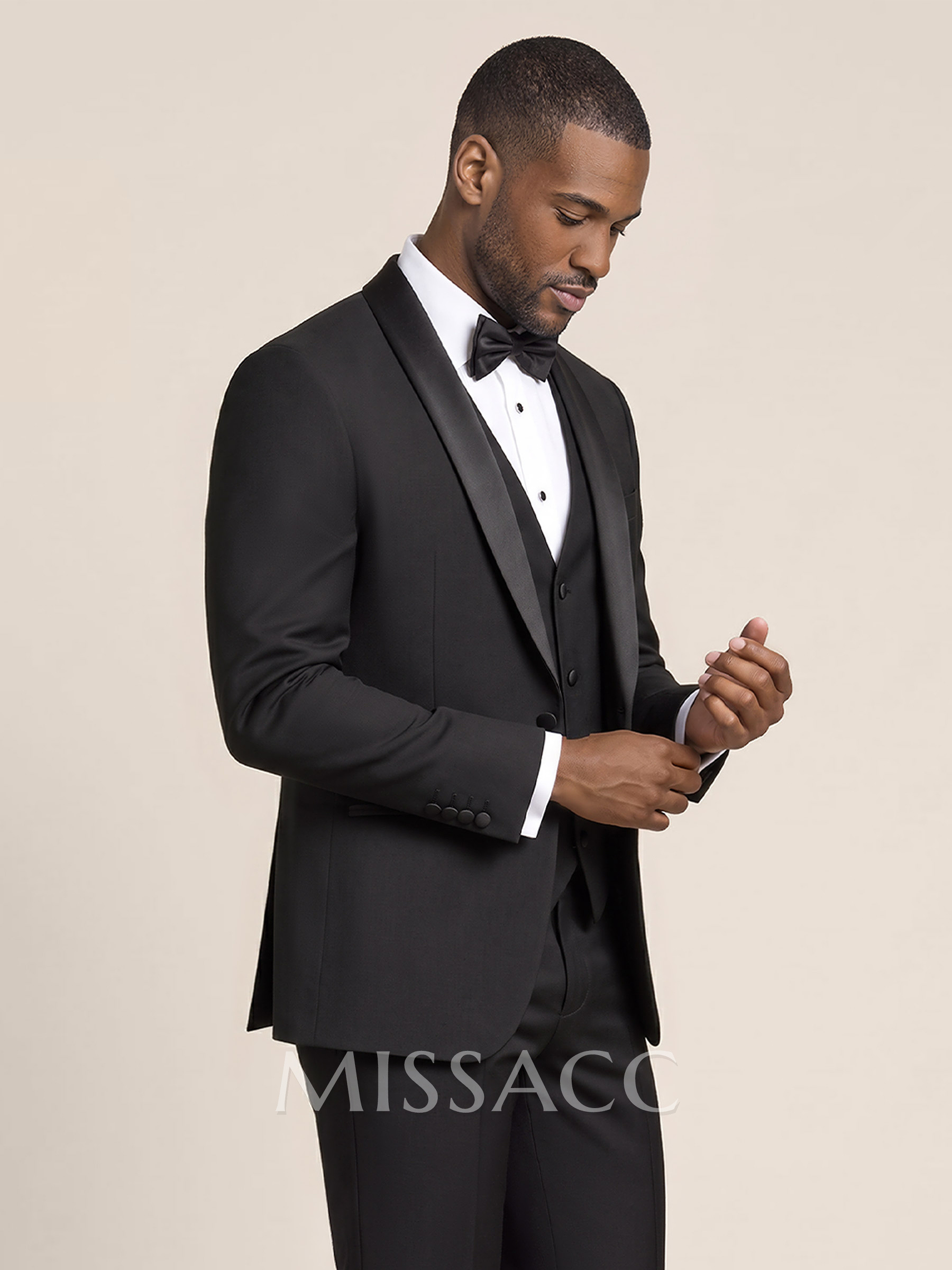 Classic Shawl Collar Single Breasted Suit Jackets