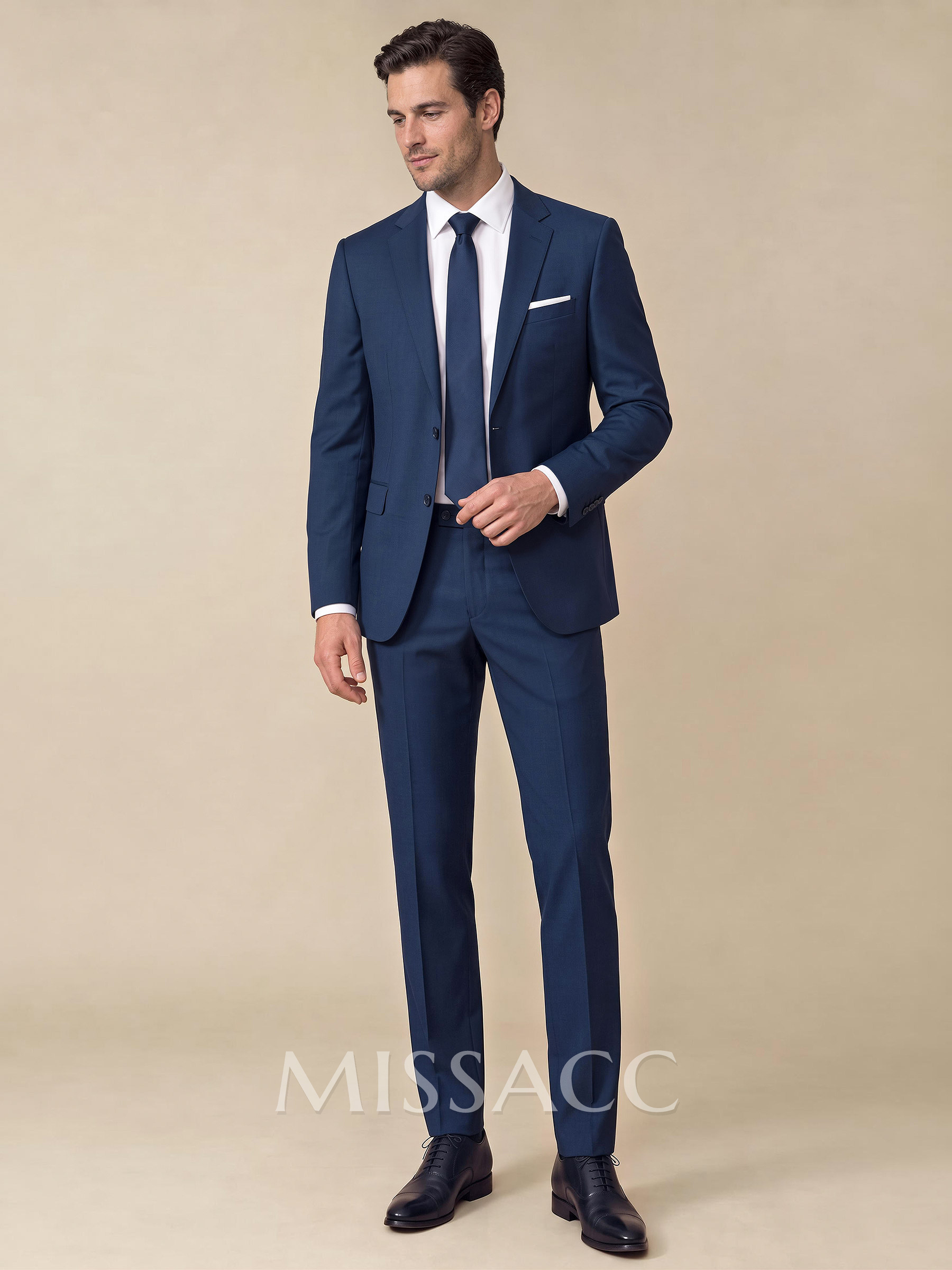 Classic Notch Lapel Single Breasted 2-Piece Suits