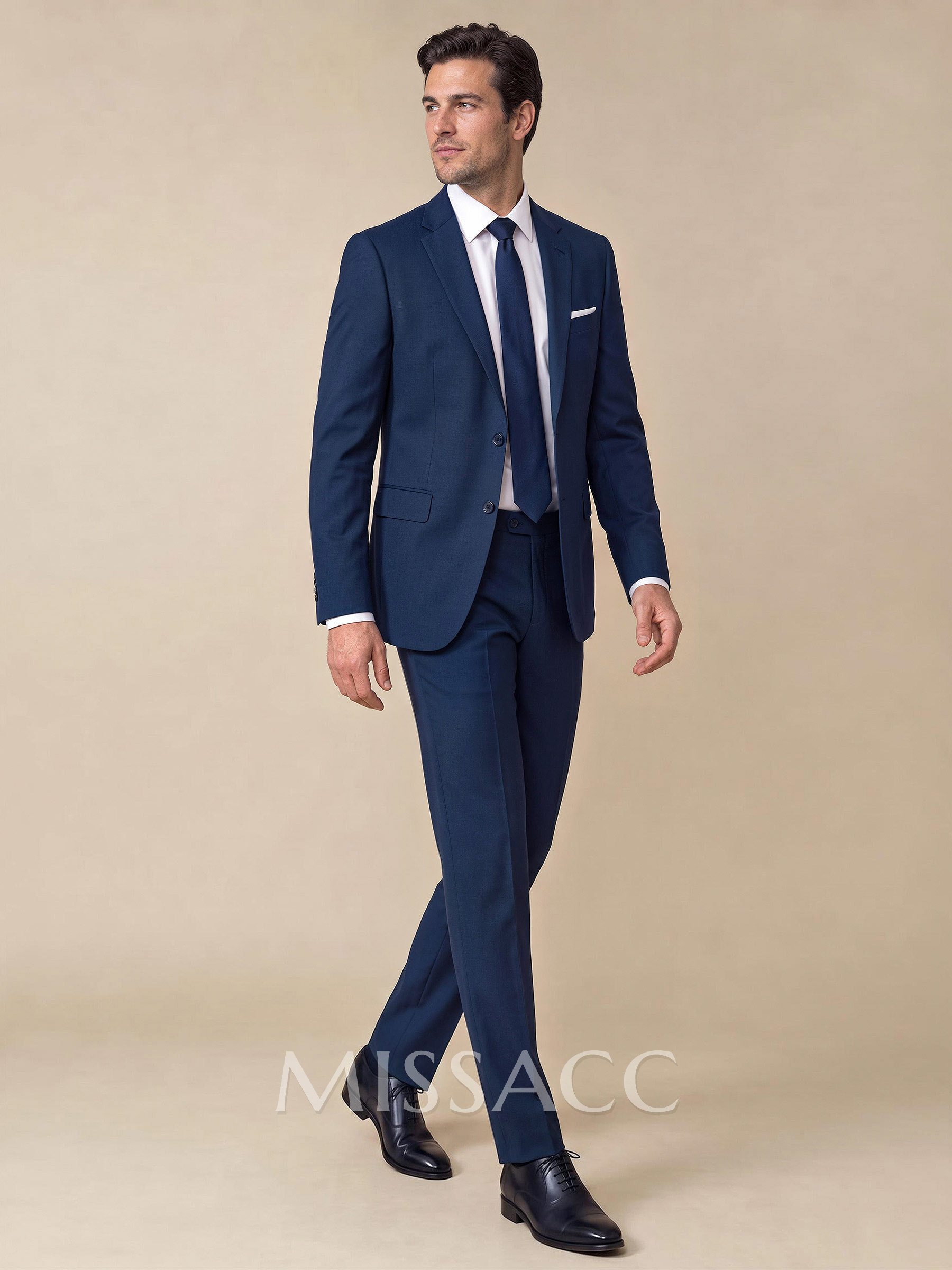 Classic Notch Lapel Single Breasted 2-Piece Suits