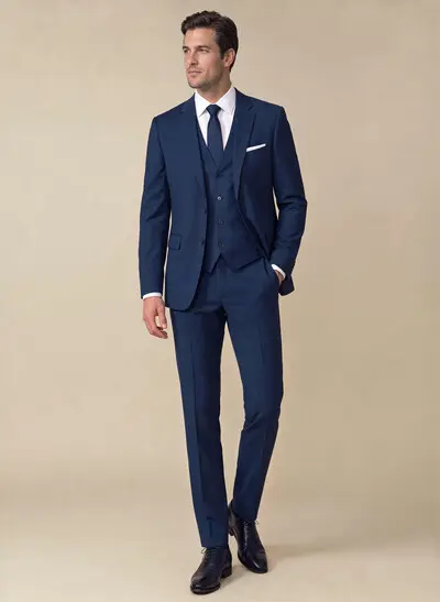Classic Notch Lapel Single Breasted 3-Piece Suits