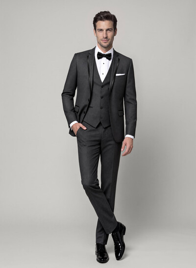 Classic Notch Lapel Single Breasted 3-Piece Suits