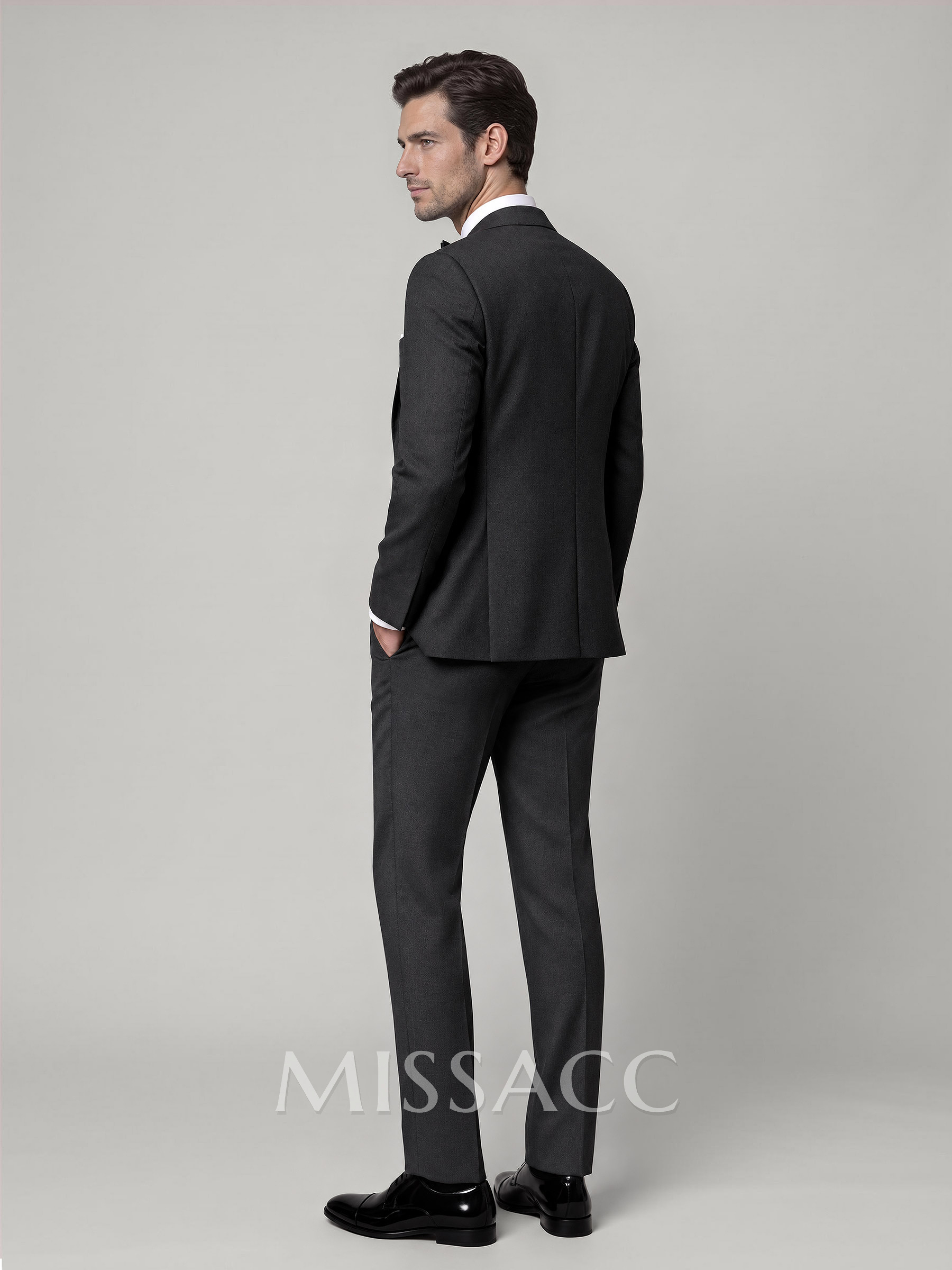 Classic Notch Lapel Single Breasted 3-Piece Suits
