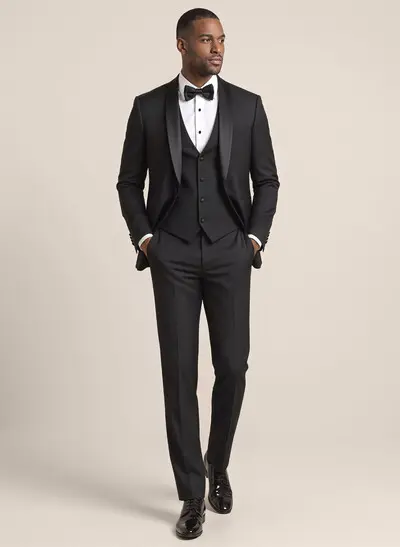 Classic Shawl Collar Single-Breasted 3-Piece Suits