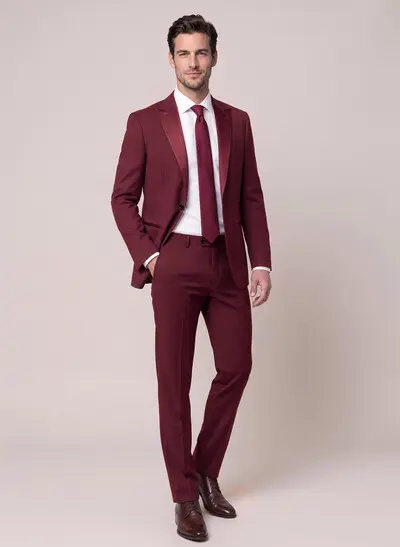 Classic Peak Lapel Single-Breasted 2-Piece Dinner Suit