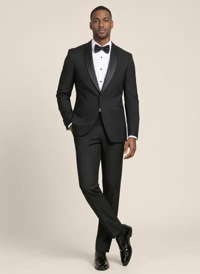 Classic Shawl Collar Single Breasted 2-Piece Dinner Suit