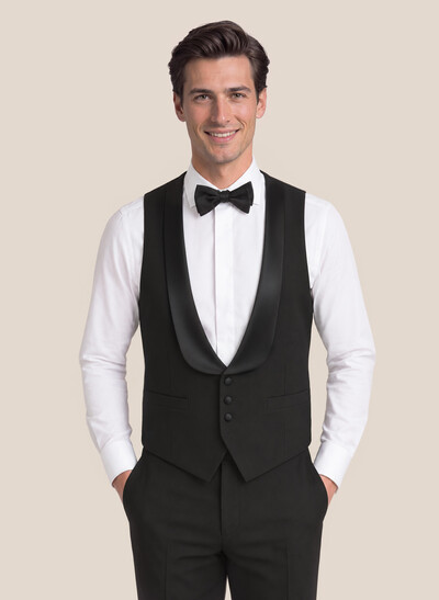 Retro Notch Lapel Suit Vests