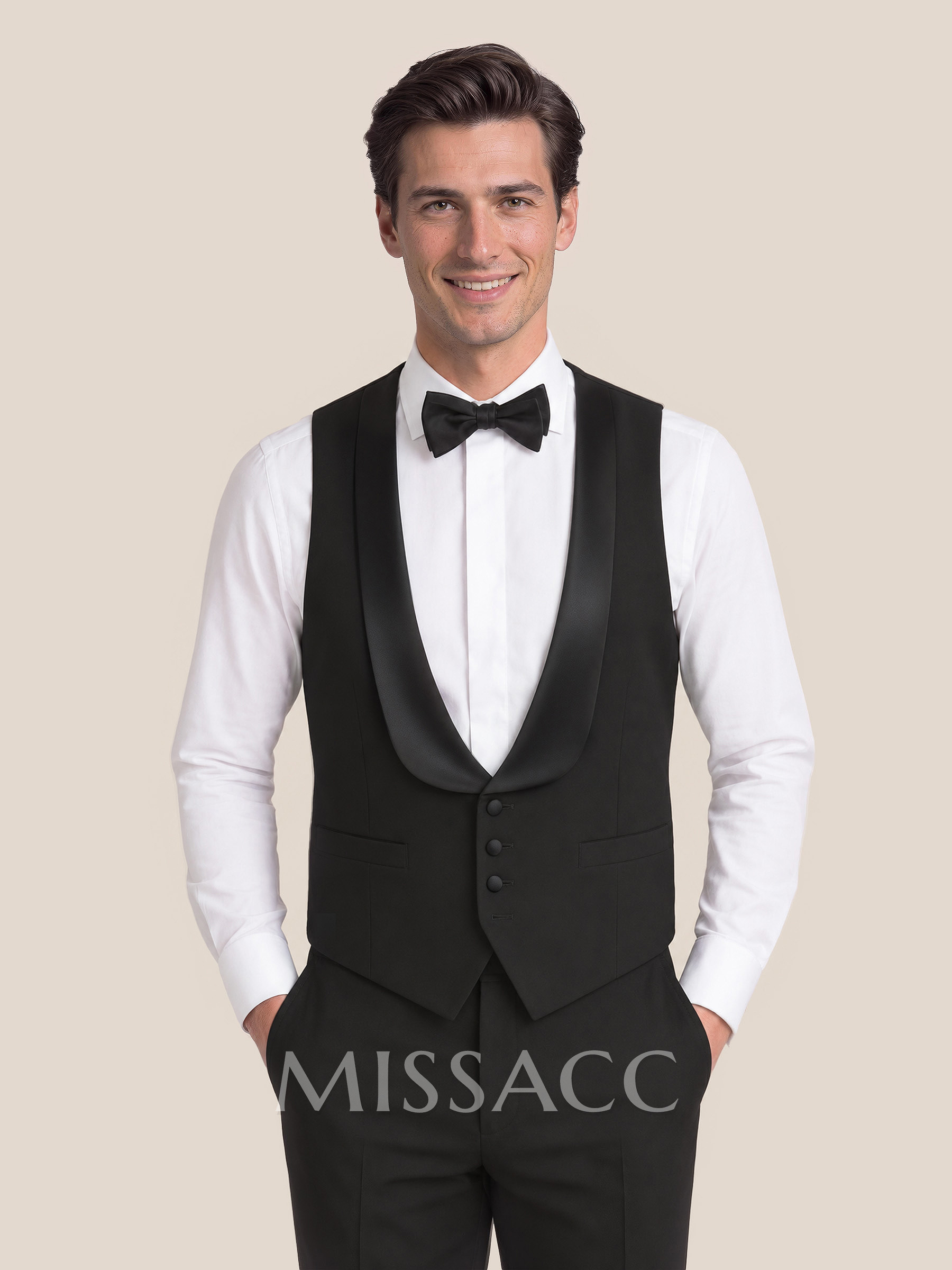 Retro Notch Lapel Suit Vests