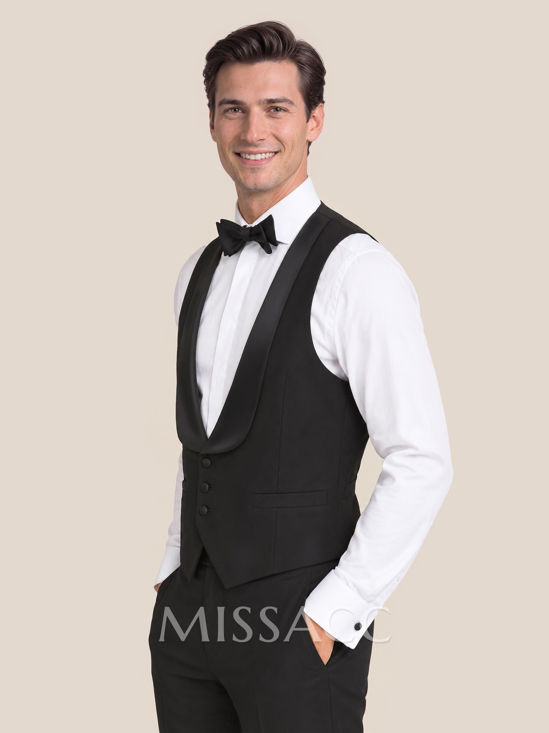 Retro Notch Lapel Suit Vests