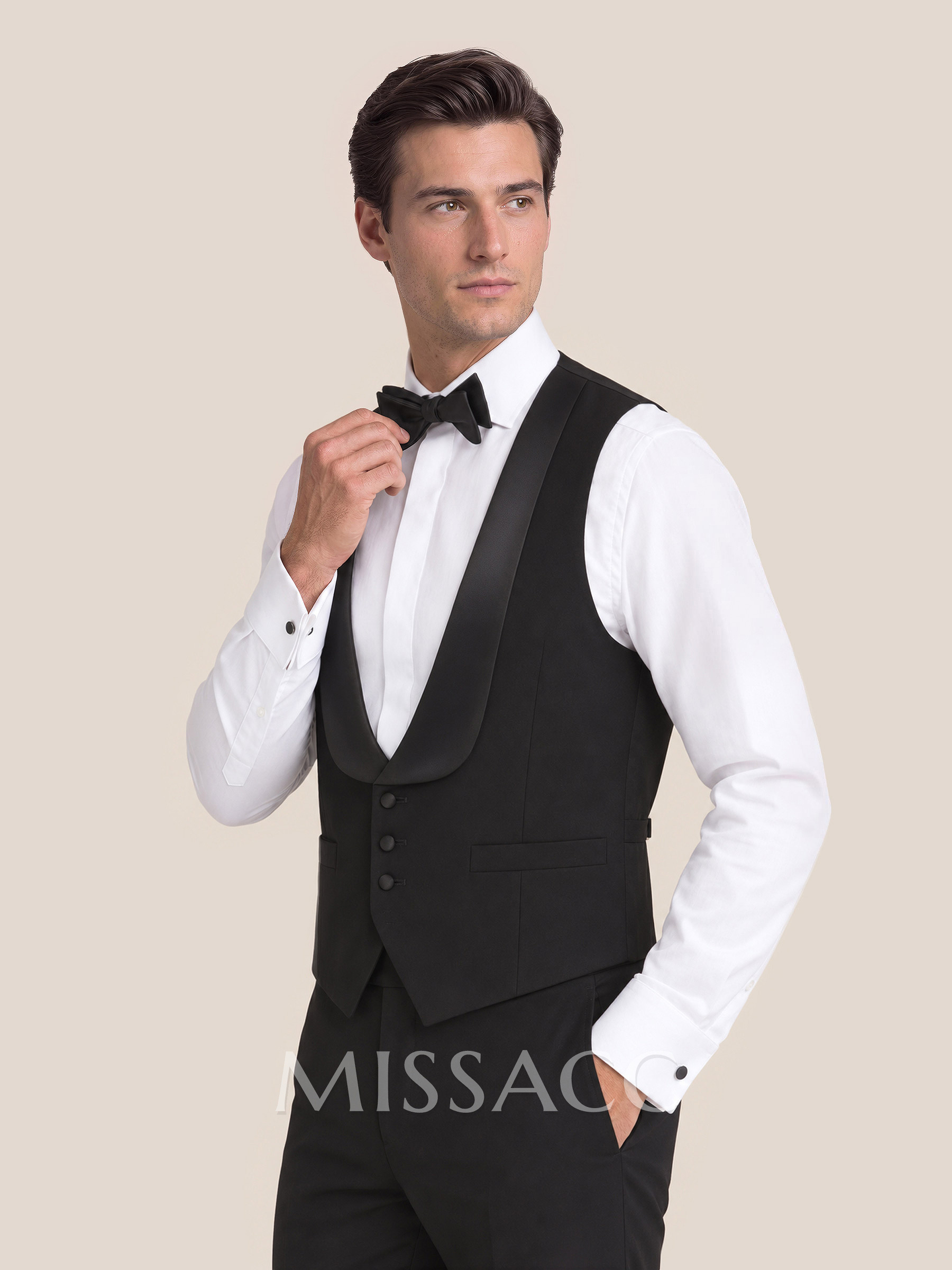Retro Notch Lapel Suit Vests