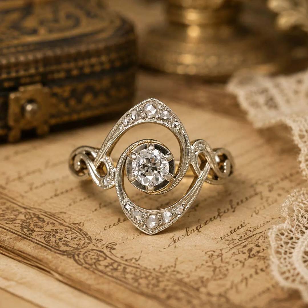 6.5 X 6.5mm Round Cut Moissanite Engagement Rings In Sterling Silver