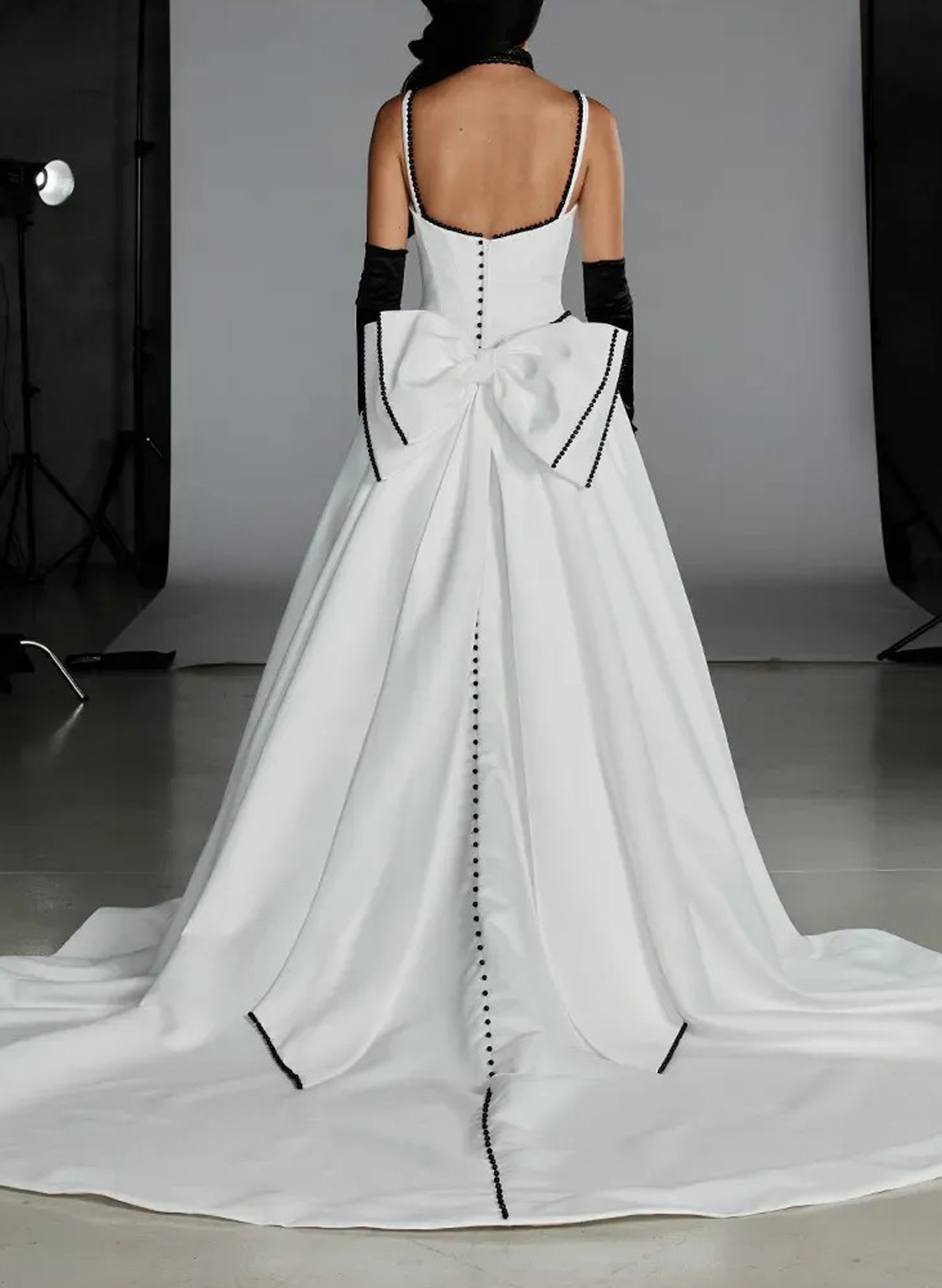 Ball-Gown Off-The-Shoulder Sleeveless Chapel Train Satin BRIDE With Bow Wedding Dress