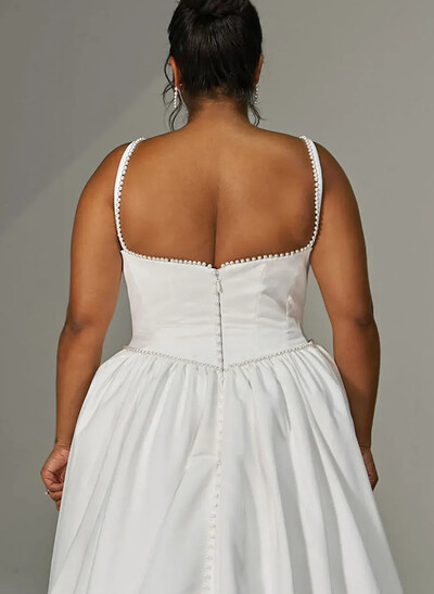 Ball-Gown Off-The-Shoulder Sleeveless Chapel Train Satin BRIDE With Bow Wedding Dress