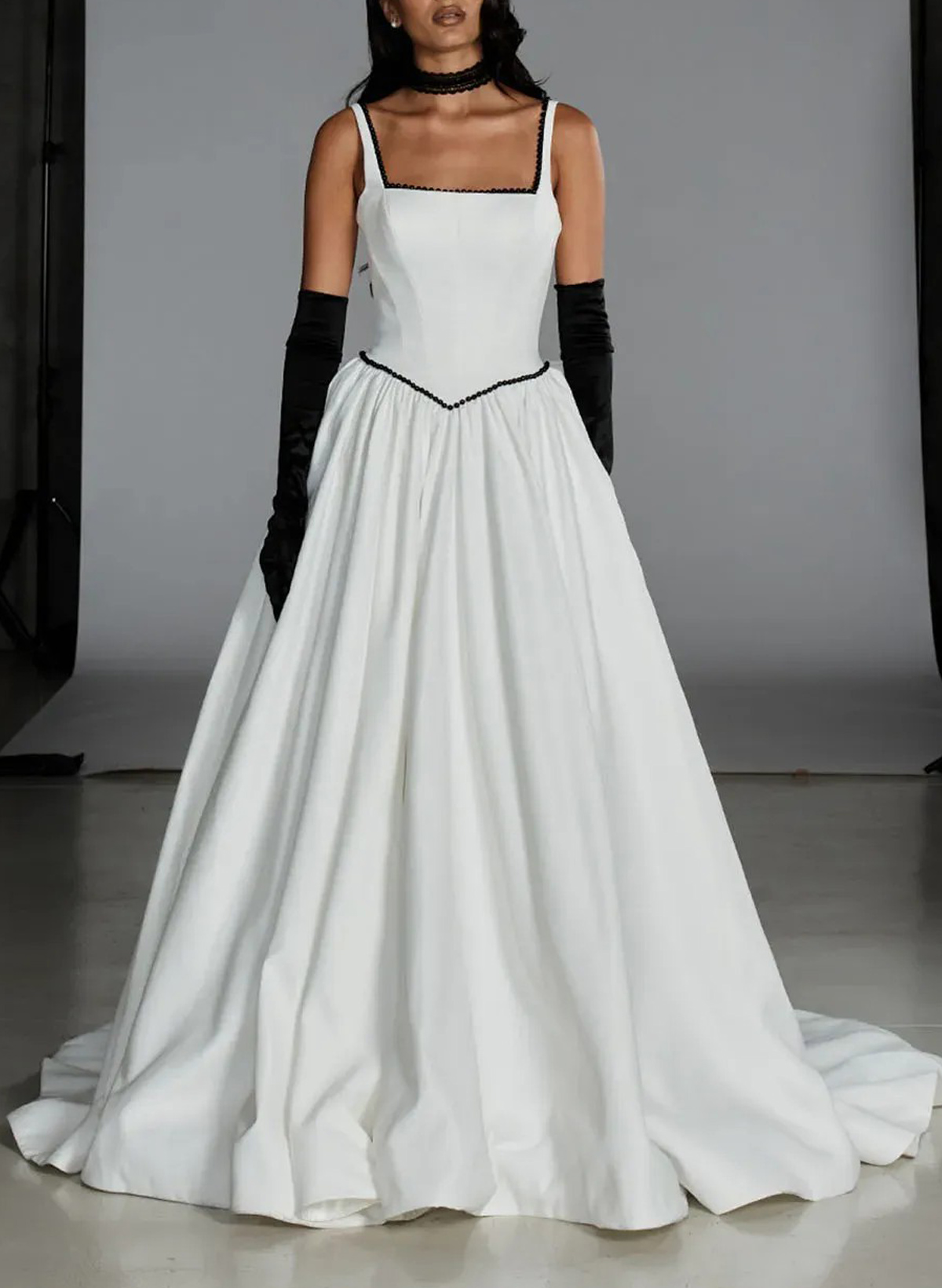 Ball-Gown Off-The-Shoulder Sleeveless Chapel Train Satin BRIDE With Bow Wedding Dress