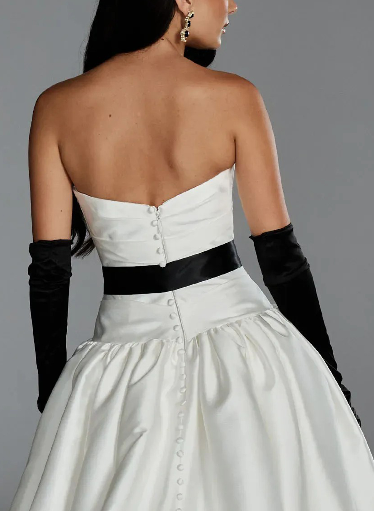 Ball-Gown Off-The-Shoulder Sleeveless Court Train Satin/Charmeuse Wedding Dress With Pockets/Sash