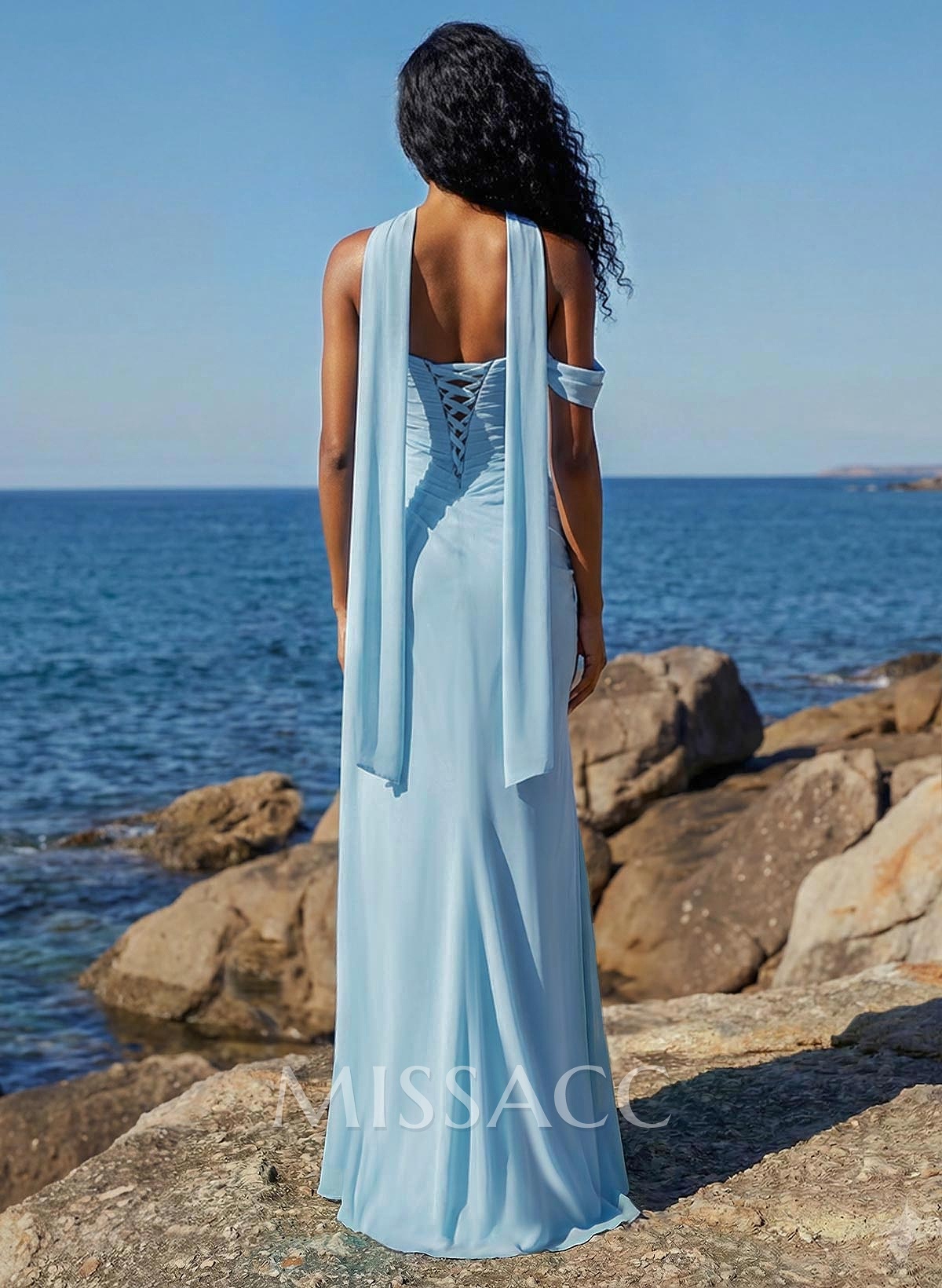 Sheath/Column One-Shoulder/Sweetheart Floor-Length Chiffon Bridesmaid Dresses With High Split Sheath/Column One-Shoulder/Sweetheart Floor-Length Chiffon Bridesmaid Dresses With High Split