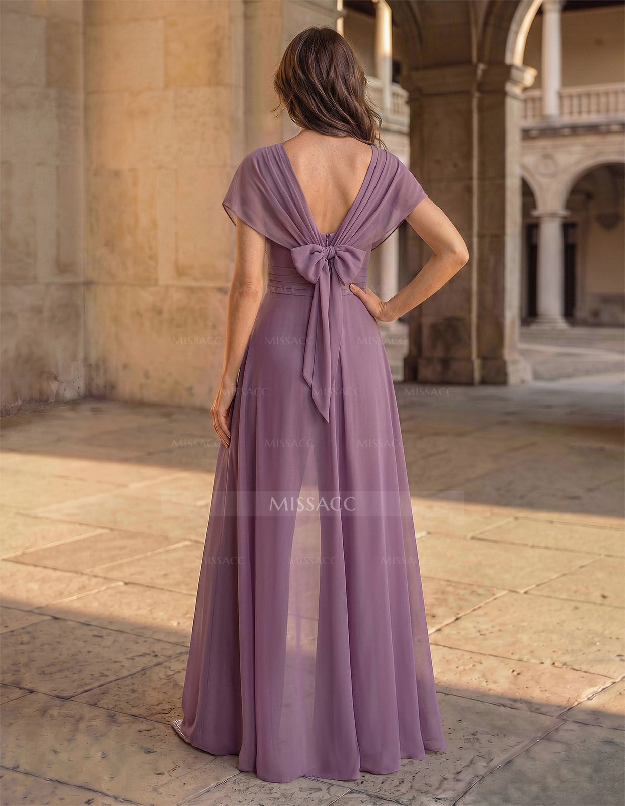 Jumpsuit/Pantsuit Sleeveless Floor-Length Chiffon Mother Of The Bride Dresses With Bow(s)/Overskirt Dress