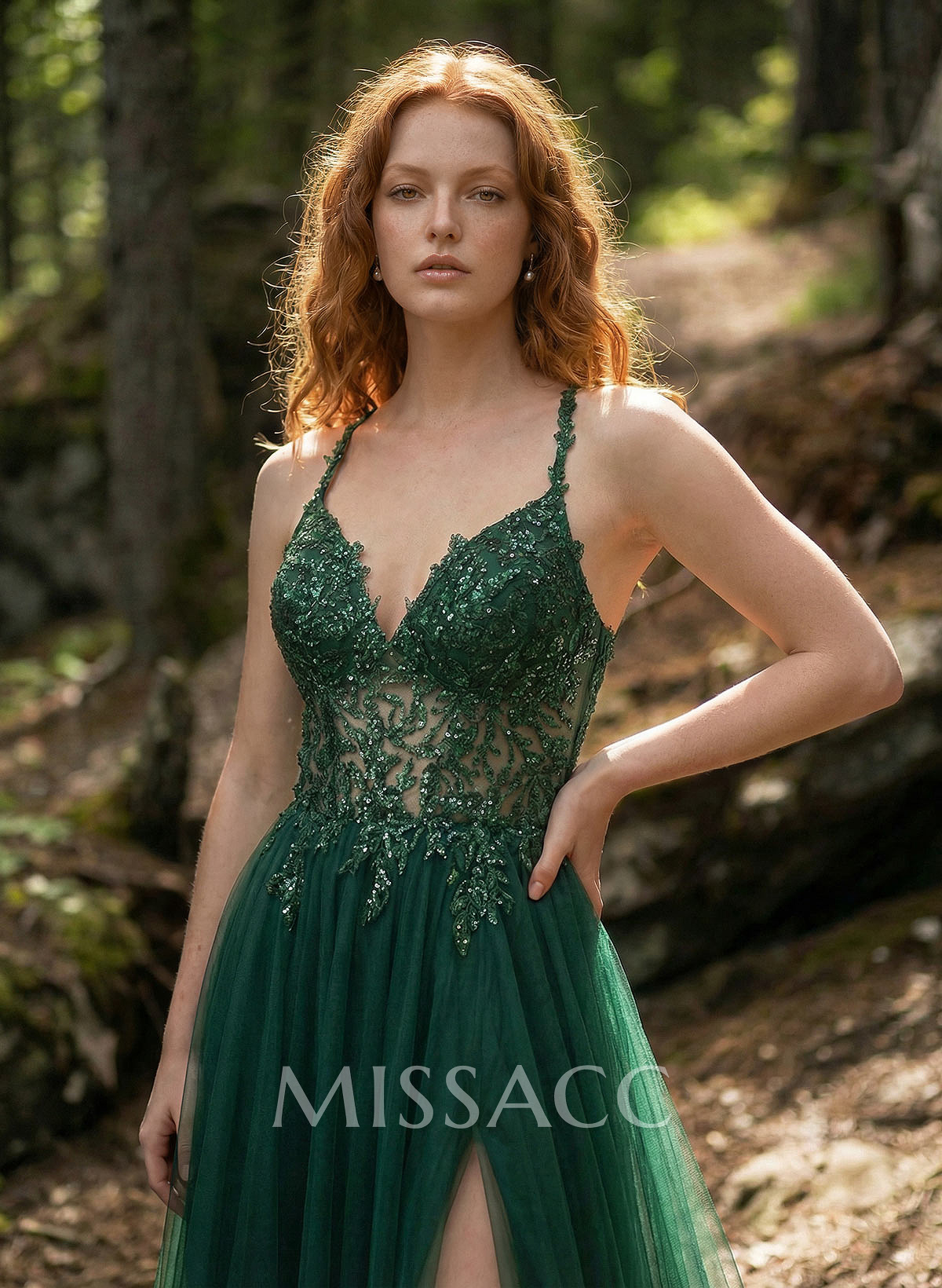 A-Line Sweetheart Sweep Train Tulle Prom Dresses With Appliques Lace/Back Hole/High Split A-Line Sweetheart Sweep Train Tulle Prom Dresses With Appliques Lace/Back Hole/High Split