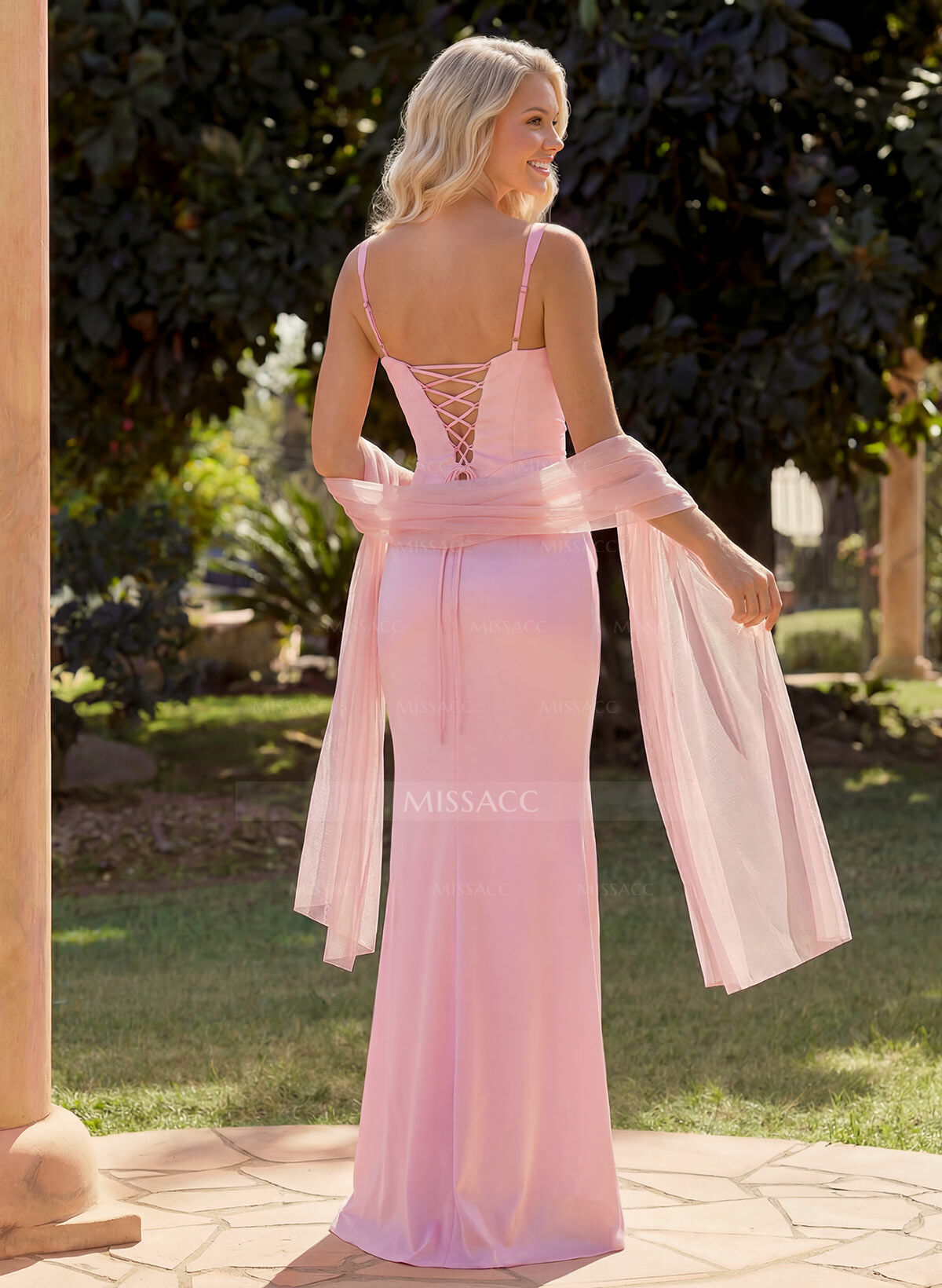 Sheath/Column Square Neckline Sleeveless Floor-Length Charmeuse Bridesmaid Dresses