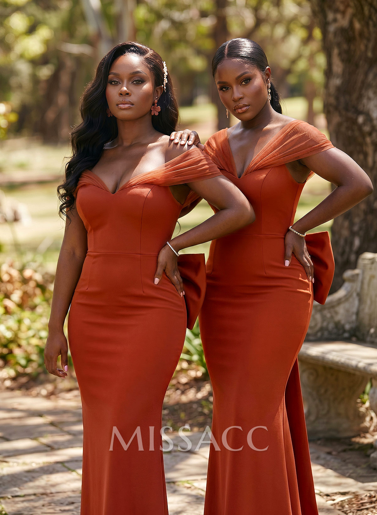 Sheath/Column Off-The-Shoulder Sleeveless Floor-Length Elastic Satin Bridesmaid Dresses