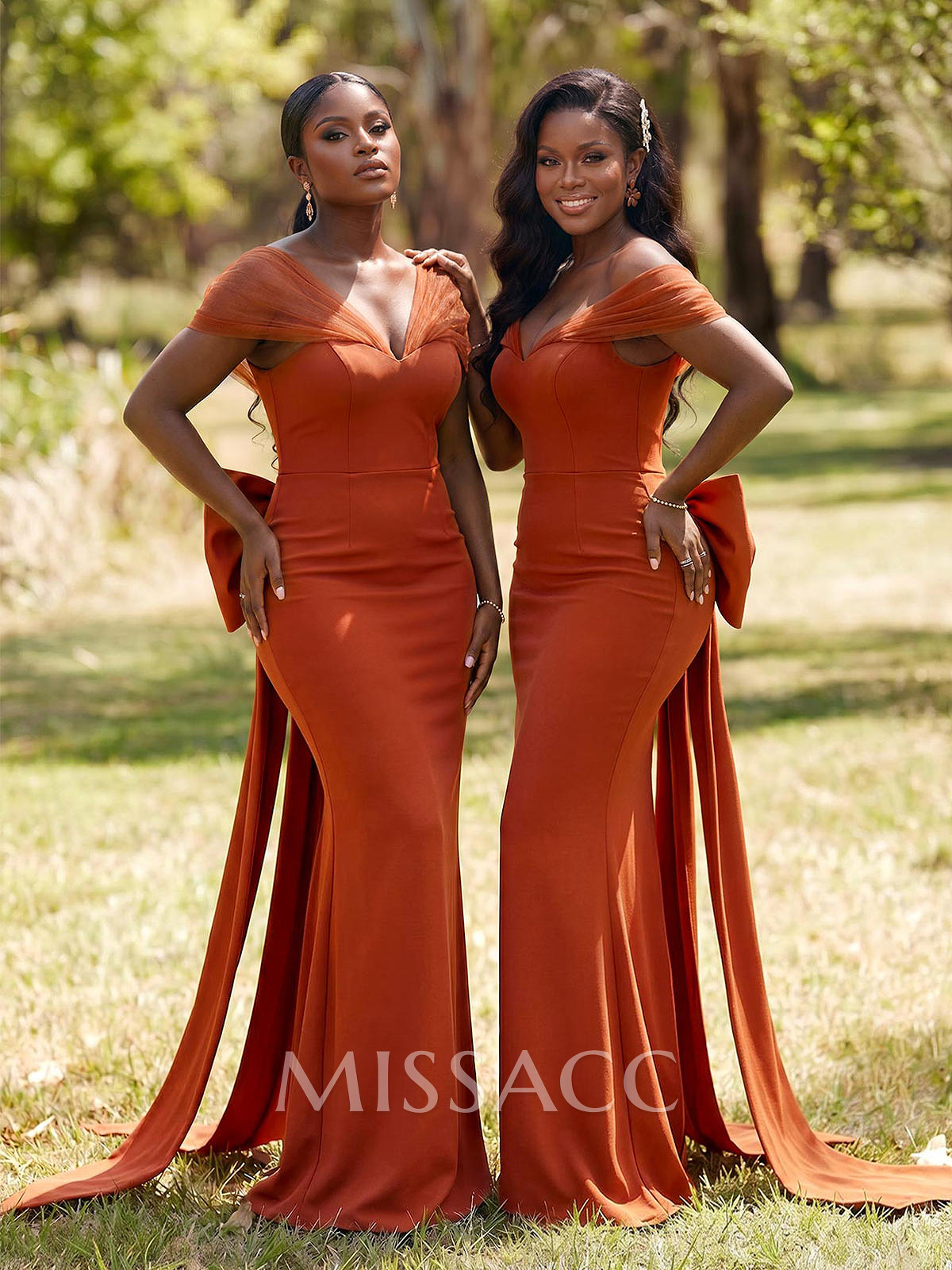 Sheath/Column Off-The-Shoulder Sleeveless Floor-Length Elastic Satin Bridesmaid Dresses Sheath/Column Off-The-Shoulder Sleeveless Floor-Length Elastic Satin Bridesmaid Dresses