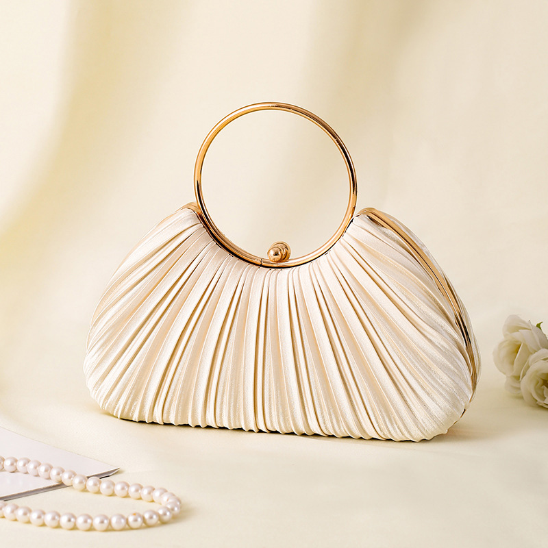 Polyester Wedding/Event/Party/Casual Clutches & Bags With Pleats