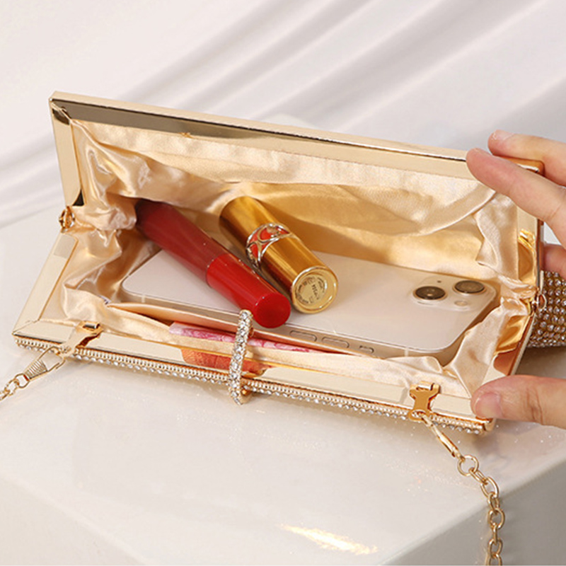 Polyester Wedding/Event/Party/Casual Clutches & Bags With Crystal/ Rhinestone