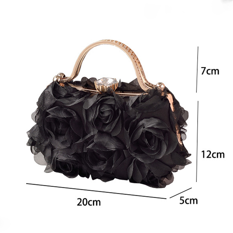 Wedding/Event/Party/Casual Clutches & Bags With Crystal/ Rhinestone/Flower