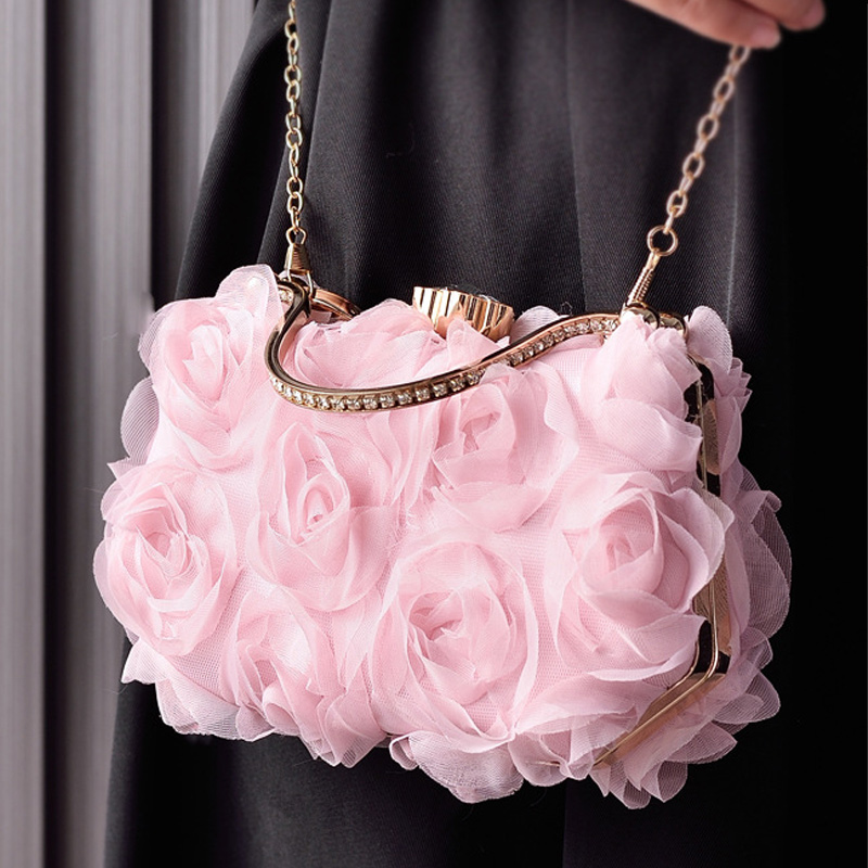 Wedding/Event/Party/Casual Clutches & Bags With Crystal/ Rhinestone/Flower
