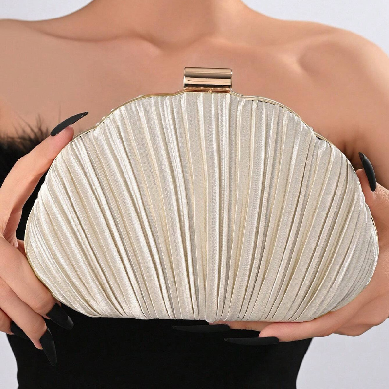 Polyester Wedding/Event/Party/Casual Clutches & Bags With Pleats