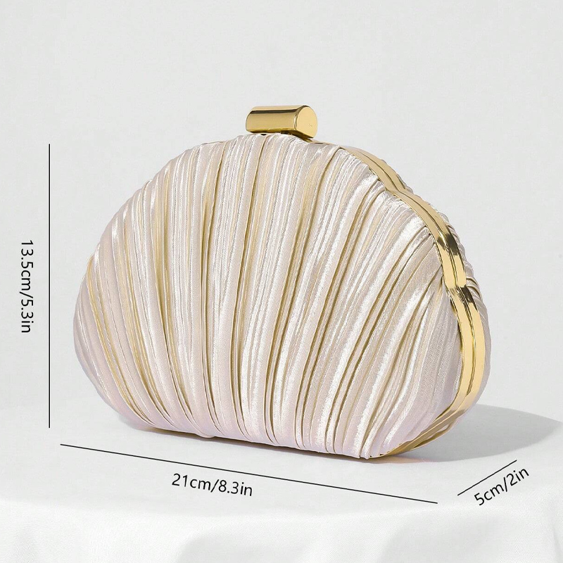 Polyester Wedding/Event/Party/Casual Clutches & Bags With Pleats