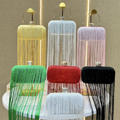 Polyester Event/Party/Casual Clutches & Bags With Tassel/Fine Sparkle