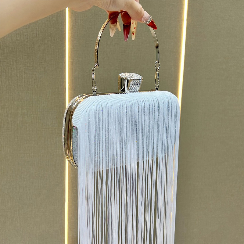 Polyester Event/Party/Casual Clutches & Bags With Tassel/Fine Sparkle
