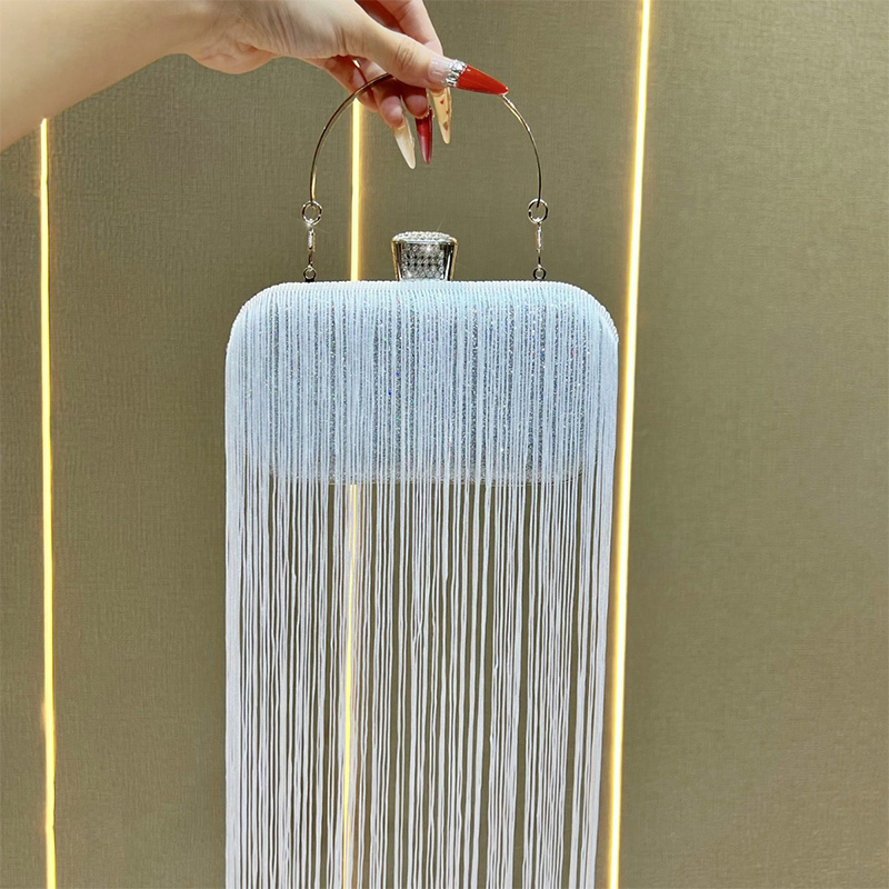 Polyester Event/Party/Casual Clutches & Bags With Tassel/Fine Sparkle