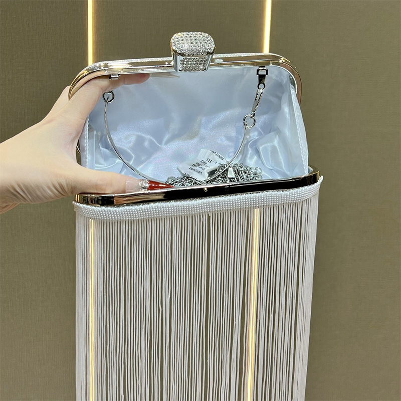 Polyester Event/Party/Casual Clutches & Bags With Tassel/Fine Sparkle