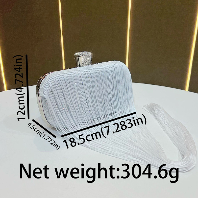 Polyester Event/Party/Casual Clutches & Bags With Tassel/Fine Sparkle