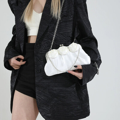 PU/Satin Event/Party/Casual Clutches & Bags With Flower